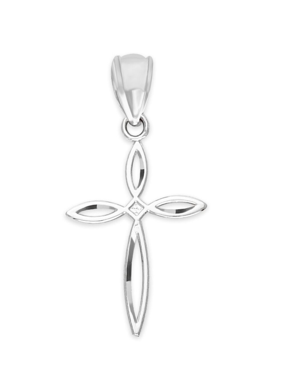 925 Sterling Silver Cross Pendant Charm - Religious Jewelry Gifts for Her